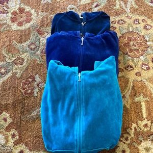 Bundle of 3 Pre Owned Juicy Couture Velour Jackets.